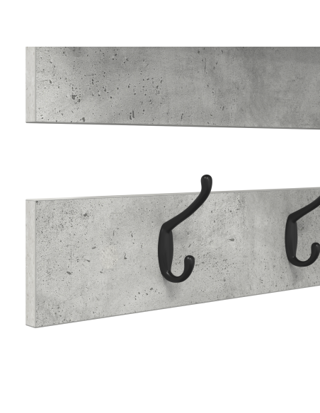 Appendiabiti a muro Grigio cemento 90 x 15 x 36 cm