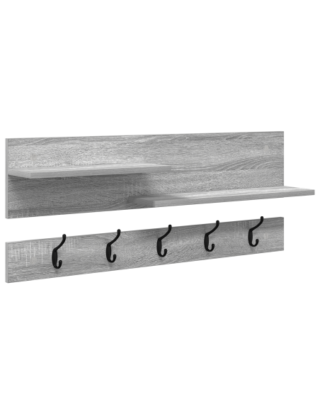 Appendiabiti a muro Grigio sonoma 90 x 15 x 36 cm