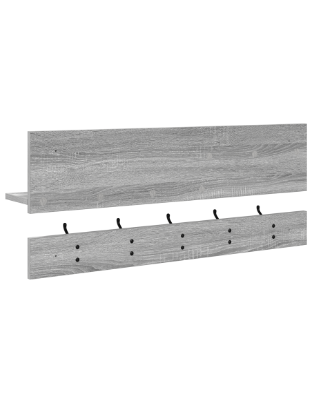 Appendiabiti a muro Grigio sonoma 90 x 15 x 36 cm
