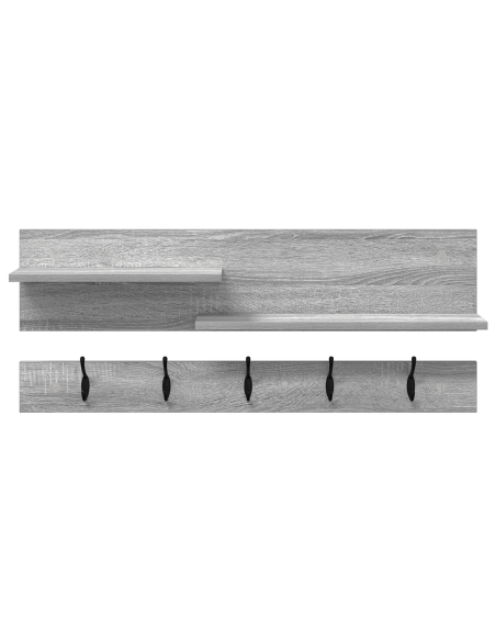 Appendiabiti a muro Grigio sonoma 90 x 15 x 36 cm