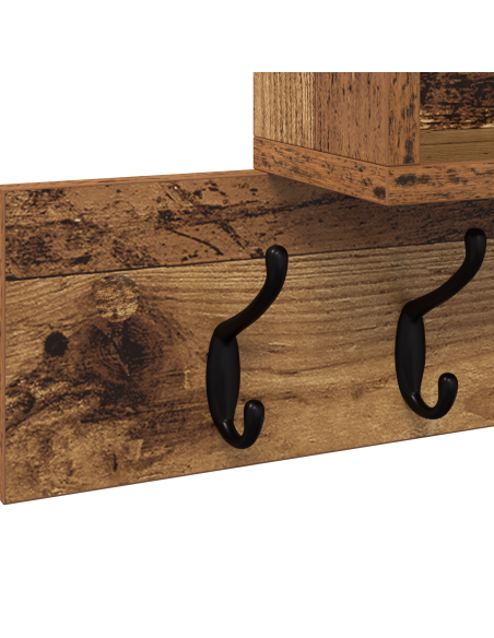Appendiabiti a muro Legno Antico 100 x 12 x 43.5 cm