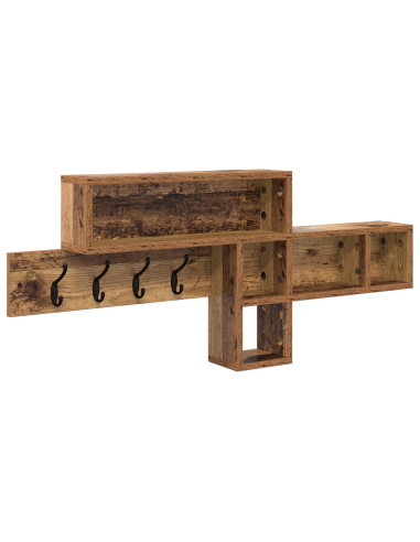 Appendiabiti a muro Legno vecchio 100 x 12 x 43,5 cm