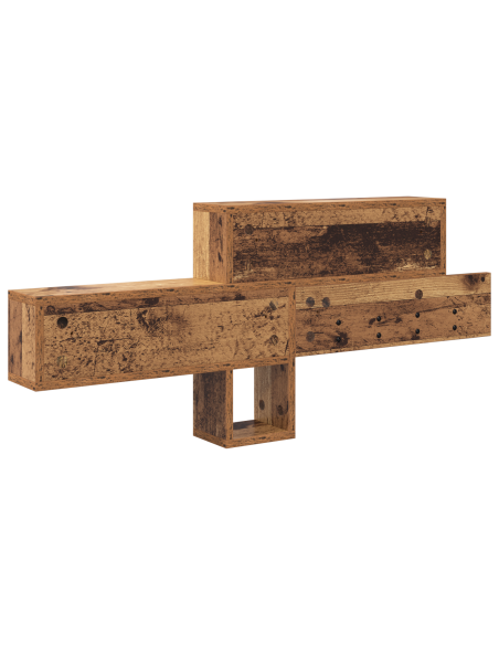 Appendiabiti a muro Legno vecchio 100 x 12 x 43,5 cm
