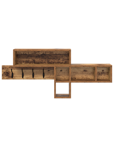 Appendiabiti a muro Legno vecchio 100 x 12 x 43,5 cm