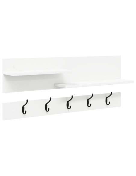 Appendiabiti a muro Bianco 90 x 15 x 36 cm Legno multistrato