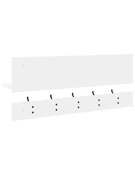 Appendiabiti a muro Bianco 90 x 15 x 36 cm Legno multistrato