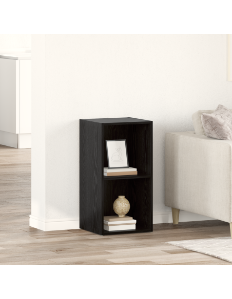 Mobile TV con archiviazione Rovere nero Legno multistrato