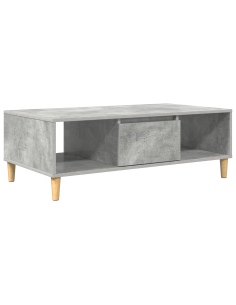 Tavolino da salotto Grigio cemento 102 x 55 x 35 cm 2