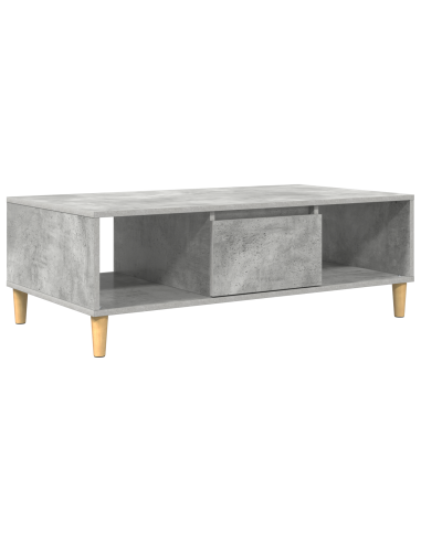 Tavolino da salotto Grigio cemento 102 x 55 x 35 cm