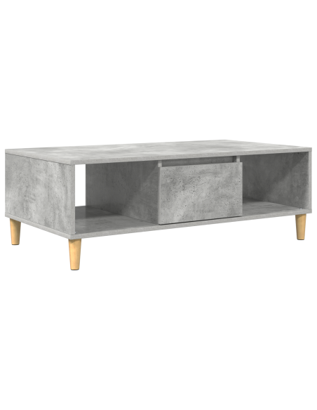 Tavolino da salotto Grigio cemento 102 x 55 x 35 cm