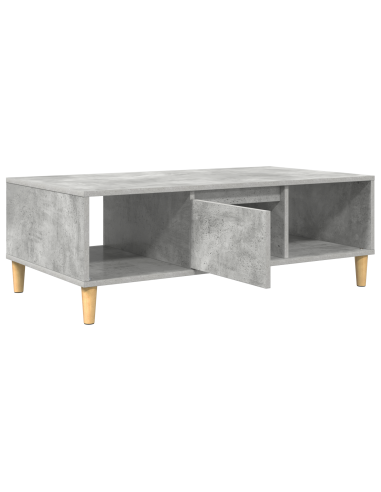 Tavolino da salotto Grigio cemento 102 x 55 x 35 cm