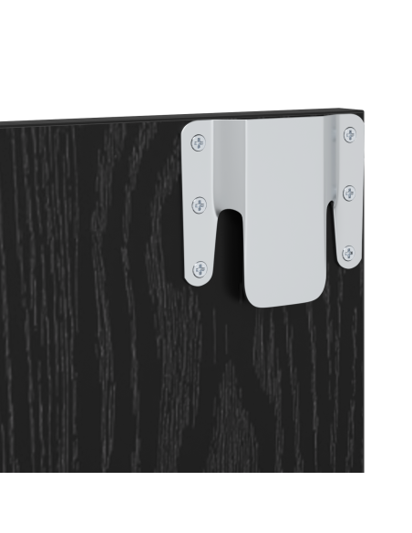 Mobile TV da Parete Rovere Nero 120 x 23.5 x 90 cm