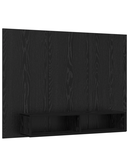 Mobile TV da Parete Rovere Nero 120 x 23.5 x 90 cm