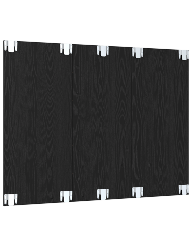 Set mobile TV Rovere Nero 120 x 23,5 x 90 cm Legno multistrato