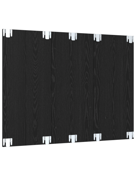 Mobile TV da Parete Rovere Nero 120 x 23.5 x 90 cm