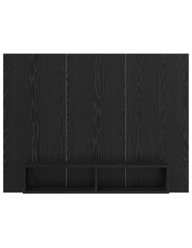 Set mobile TV Rovere Nero 120 x 23,5 x 90 cm Legno multistrato