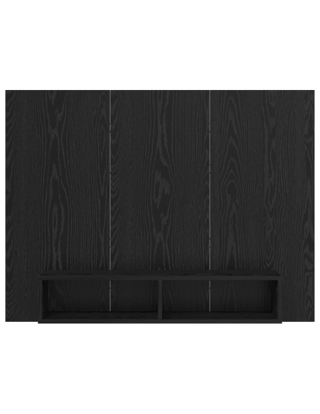 Mobile TV da Parete Rovere Nero 120 x 23.5 x 90 cm