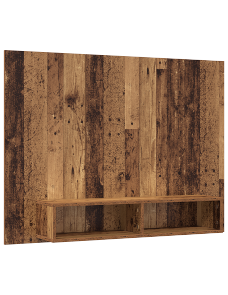 Mobile TV da Parete Legno Antico 120 x 23.5 x 90 cm