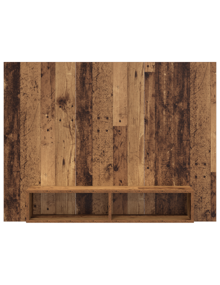Mobile TV da Parete Legno Antico 120 x 23.5 x 90 cm
