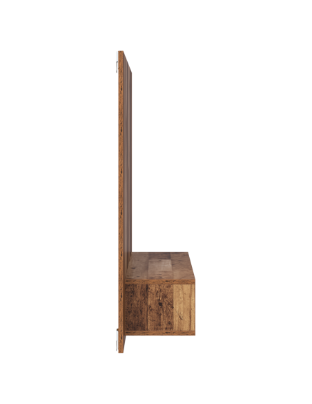 Mobile TV da Parete Legno Antico 120 x 23.5 x 90 cm