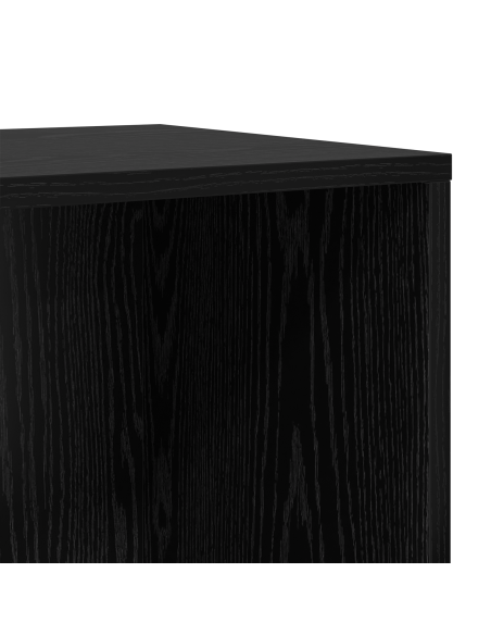 Mobile TV con archiviazione Rovere nero Legno multistrato