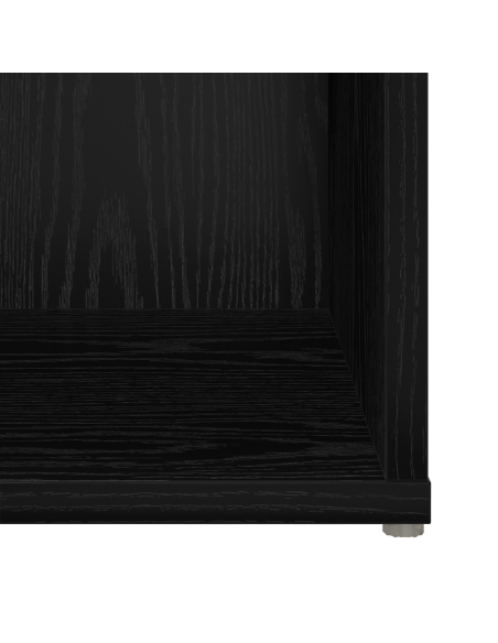 Mobile TV con archiviazione Rovere nero Legno multistrato