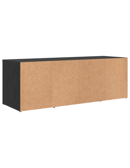Mobile TV con archiviazione Rovere nero Legno multistrato