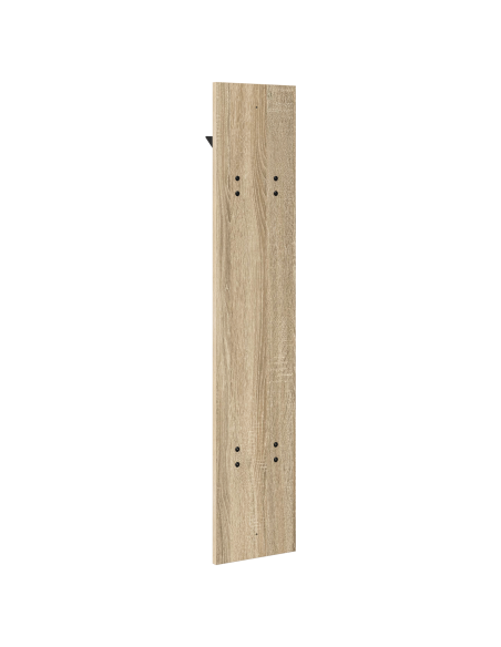 Appendiabiti a muro rovere sonoma 20 x 1.5 x 100 cm