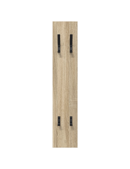 Appendiabiti a muro rovere sonoma 20 x 1.5 x 100 cm
