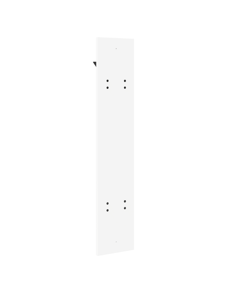 Appendiabiti a muro Bianco 20 x 1.5 x 100 cm Legno multistrato