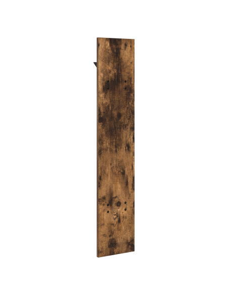Appendiabiti a muro Rovere fumo 20 x 1.5 x 100 cm
