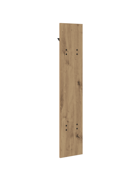 Appendiabiti a muro rovere artigianale 20 x 1.5 x 100 cm