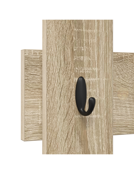 Appendiabiti a muro Rovere Sonoma 60 x 3 x 82 cm