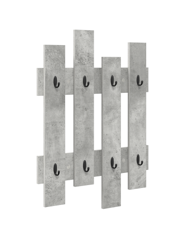 Appendiabiti a muro Grigio cemento 60 x 3 x 82 cm