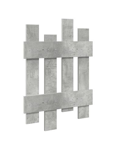 Appendiabiti a muro Grigio cemento 60 x 3 x 82 cm