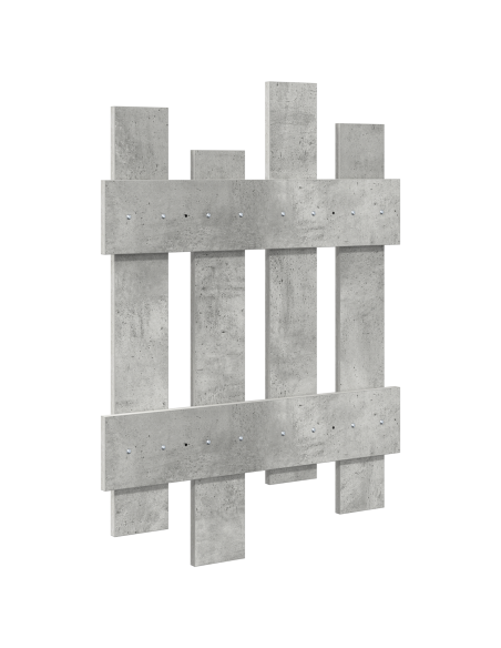 Appendiabiti a muro Grigio Cemento 60 x 3 x 82 cm