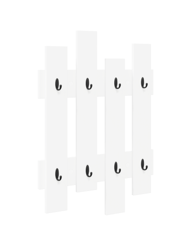 Appendiabiti a muro Bianco 60 x 3 x 82 cm Legno multistrato