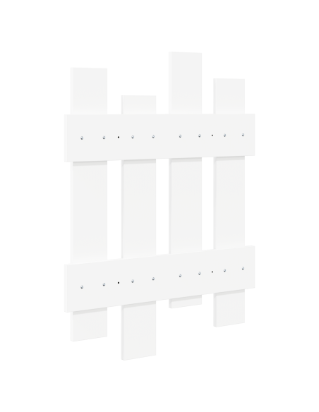 Appendiabiti a muro Bianco 60 x 3 x 82 cm Legno multistrato