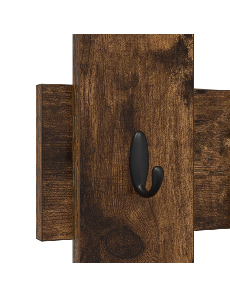Appendiabiti a muro Rovere affumicato 60 x 3 x 82 cm