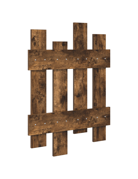 Appendiabiti a muro Rovere affumicato 60 x 3 x 82 cm