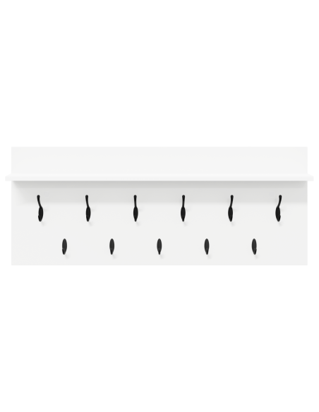 Appendiabiti a muro Bianco 100 x 40 x 12 cm Legno multistrato