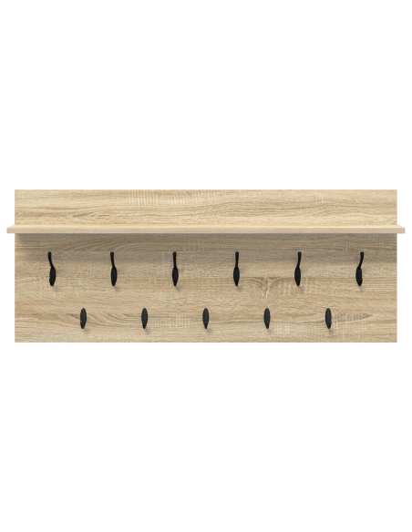 Appendiabiti a muro rovere sonoma 100 x 40 x 12 cm
