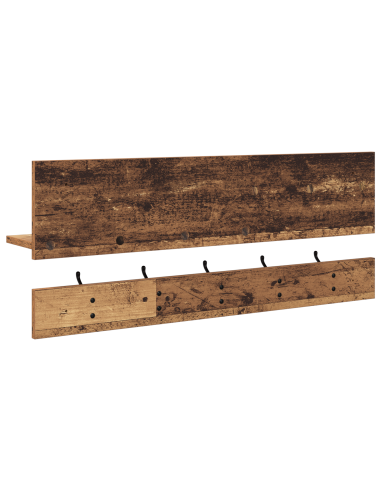 Appendiabiti a muro Legno vecchio 90 x 15 x 36 cm