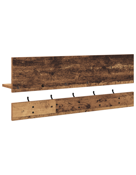 Appendiabiti a muro Legno antico 90 x 15 x 36 cm