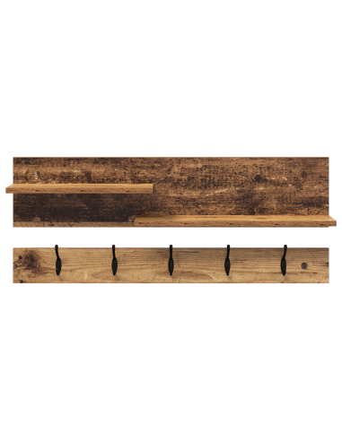 Appendiabiti a muro Legno vecchio 90 x 15 x 36 cm