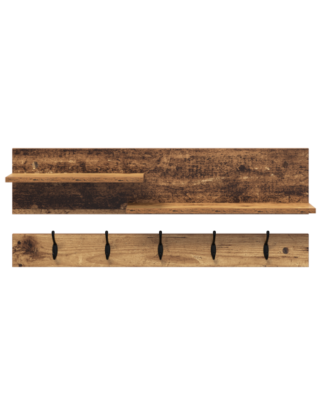 Appendiabiti a muro Legno antico 90 x 15 x 36 cm