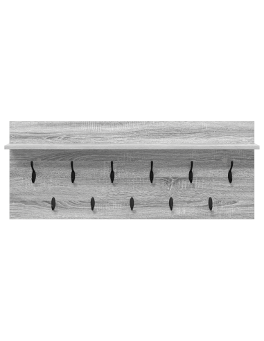 Appendiabiti a muro Grigio Sonoma 100 x 40 x 12 cm