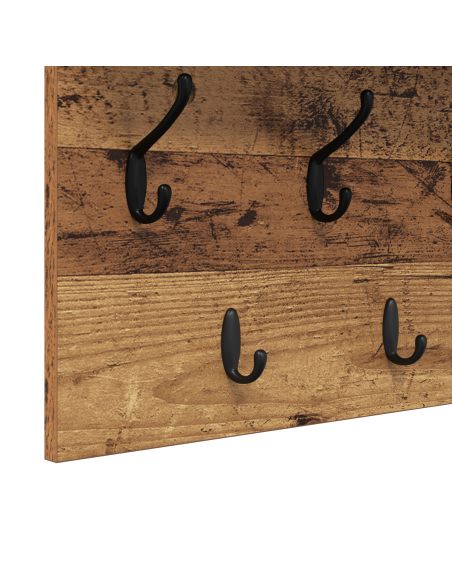 Appendiabiti a muro Legno antico 100 x 40 x 12 cm