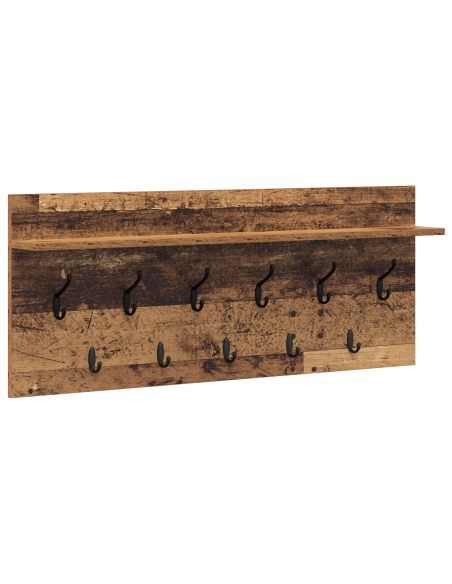 Appendiabiti a muro Legno antico 100 x 40 x 12 cm
