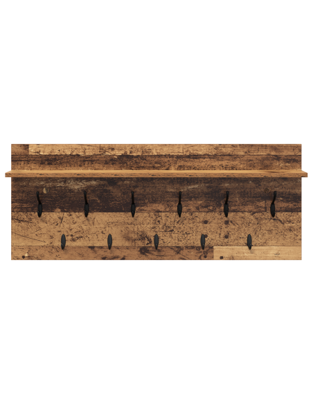 Appendiabiti a muro Legno antico 100 x 40 x 12 cm